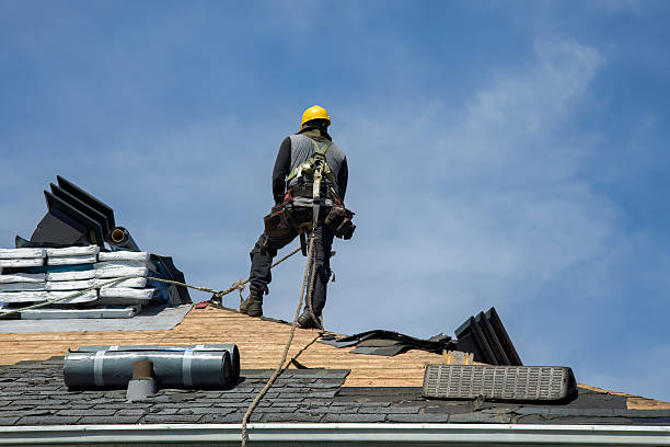 Professional Roof Replacement technician working in Barrington, RI